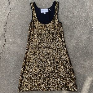 Fifteen Twenty sleeveless sequin tank dress.